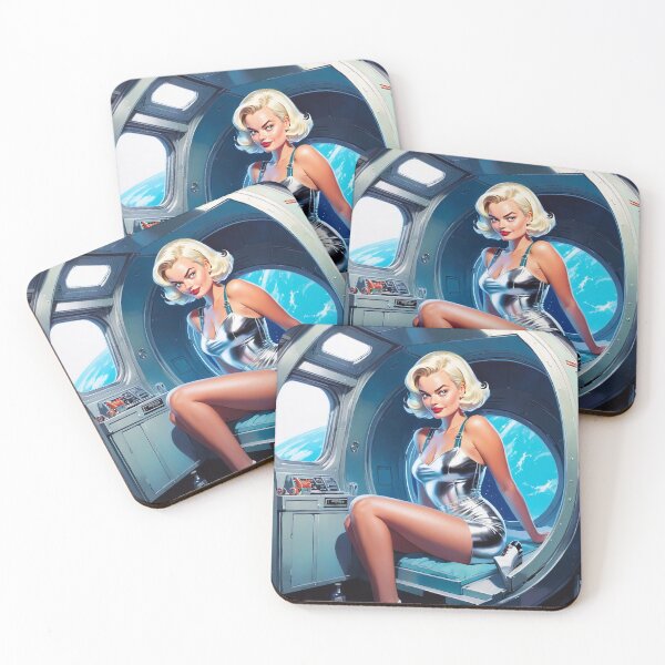 Item preview, Space Girl Pinup designed and sold by abellemorte.