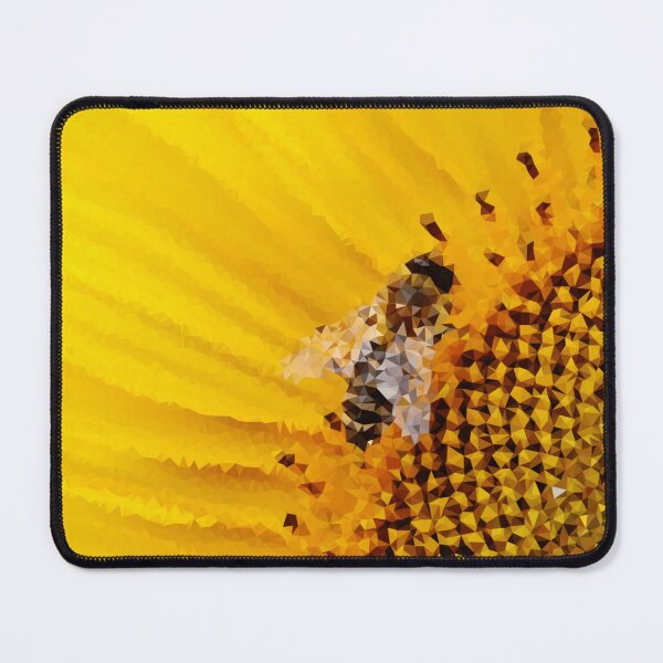 Item preview, Bee Sunflower Low Polygon Digital Art Low Poly Art designed and sold by SpiroJo.