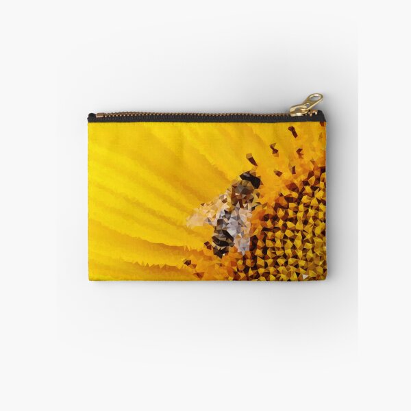 Item preview, Bee Sunflower Low Polygon Digital Art Low Poly Art designed and sold by SpiroJo.