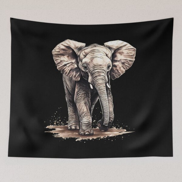Item preview, Wild Elephant designed and sold by ElephantVibes.