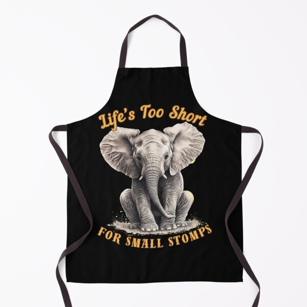 Item preview, Life’s Too Short For Small Stomps. watercolor elephant designed and sold by ElephantVibes.