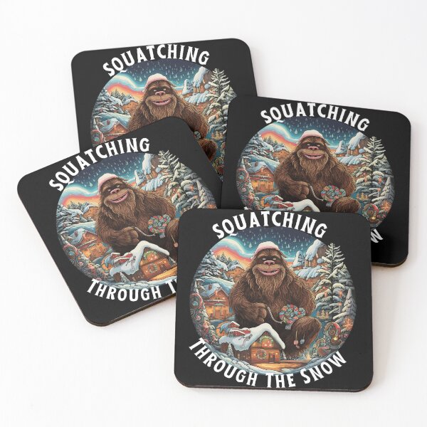 Item preview, Bigfoot Squatching Through the Snow designed and sold by MushMagicWear.