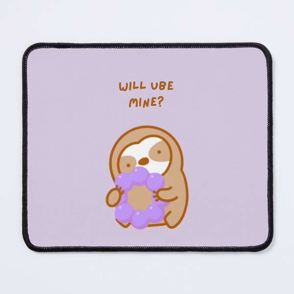 Item preview, Valentine Will You Be Mine Ube Mochi Donut Sloth  designed and sold by theslothinme.