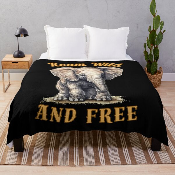 Item preview, Roam Wild And Free. elephant lover designed and sold by ElephantVibes.