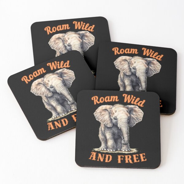 Item preview, Roam Wild And Free. elephant portrait designed and sold by ElephantVibes.