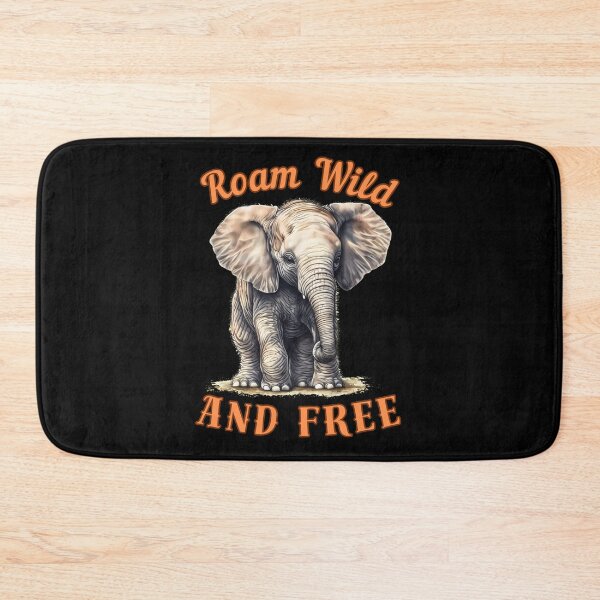 Item preview, Roam Wild And Free. elephant portrait designed and sold by ElephantVibes.