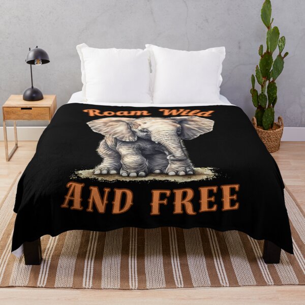 Item preview, Roam Wild And Free. elephant portrait designed and sold by ElephantVibes.