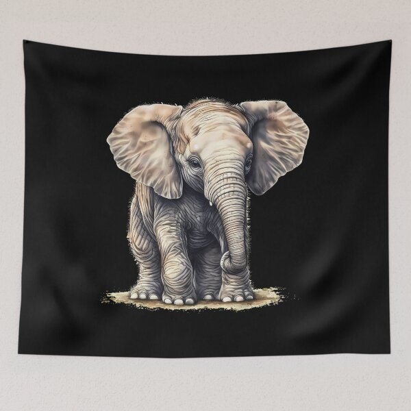 Item preview, Wild Elephant designed and sold by ElephantVibes.