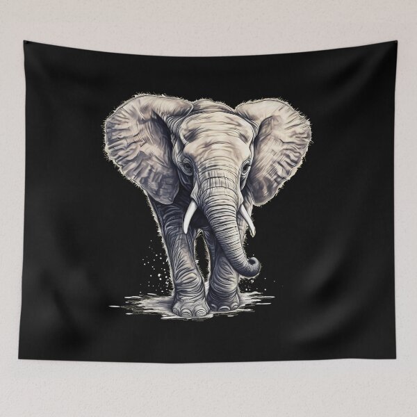 Item preview, Wild Elephant designed and sold by ElephantVibes.