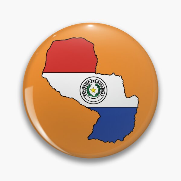 Item preview, Paraguay country shape flag designed and sold by Rachael Taylor.