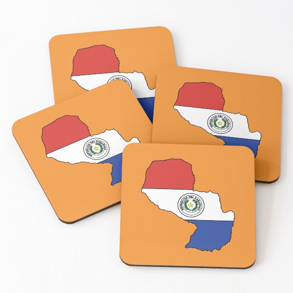 Item preview, Paraguay country shape flag designed and sold by zenithcreative.