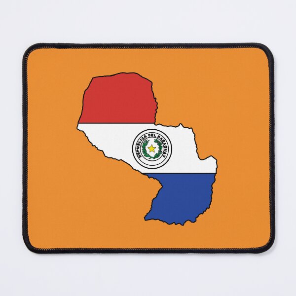 Item preview, Paraguay country shape flag designed and sold by Rachael Taylor.
