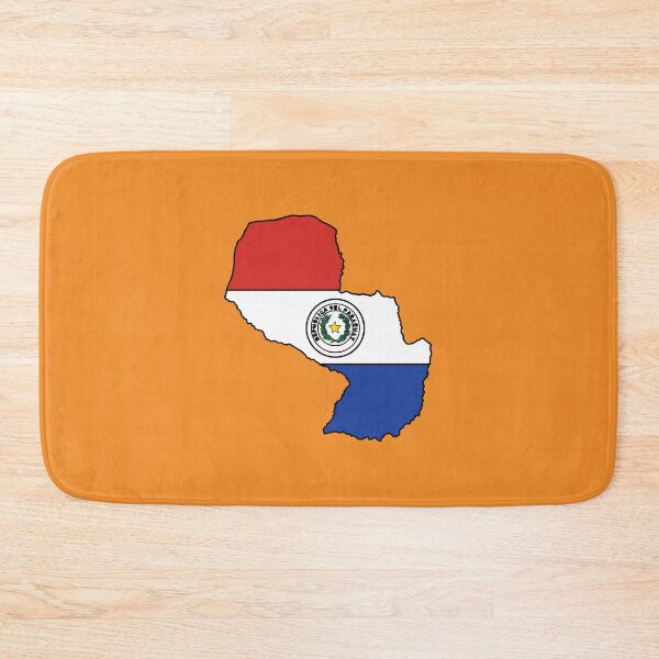 Item preview, Paraguay country shape flag designed and sold by Rachael Taylor.