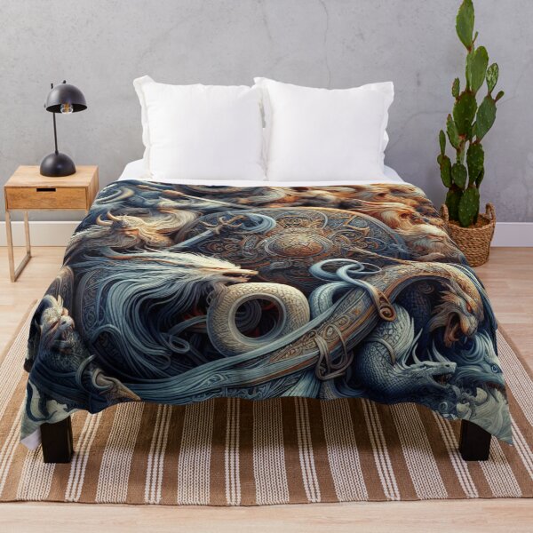 Item preview, Guardian of Dragons: Viking Shield Amidst Flames designed and sold by Paubiz.