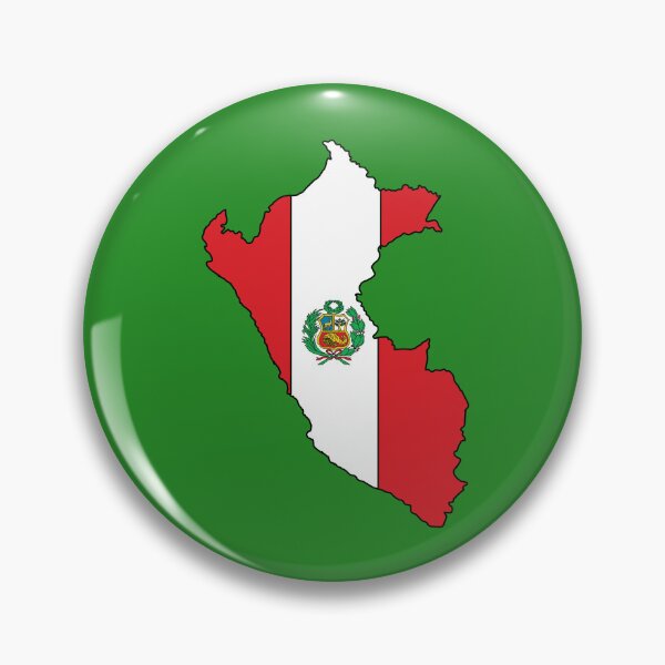 Item preview, Peru country shape flag designed and sold by Rachael Taylor.