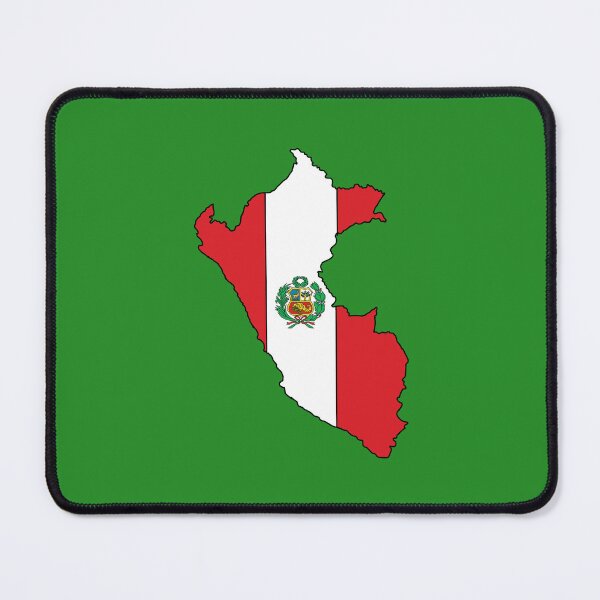 Item preview, Peru country shape flag designed and sold by Rachael Taylor.