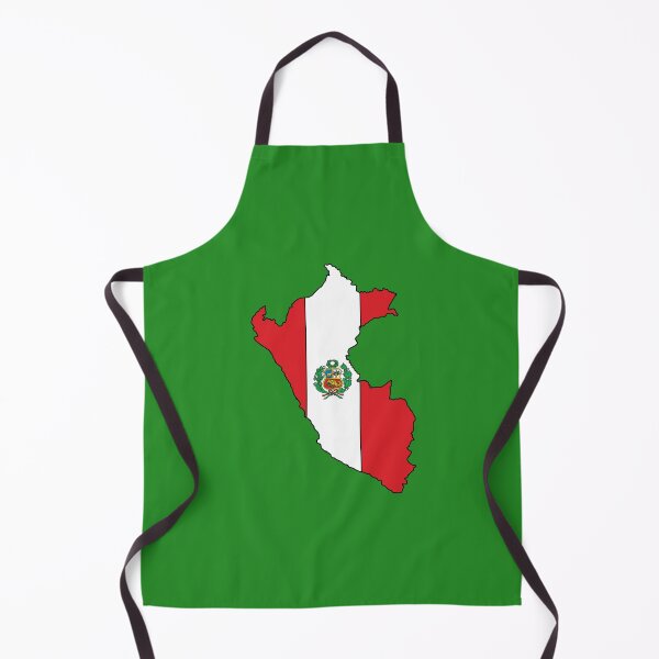Item preview, Peru country shape flag designed and sold by Rachael Taylor.