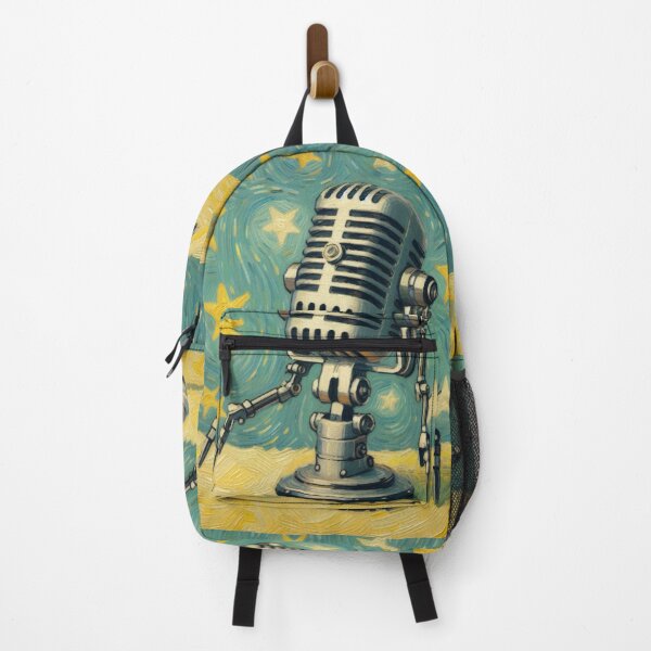 Item preview, Impressionist Style Vintage Microphone Robot designed and sold by Star-Fragment.