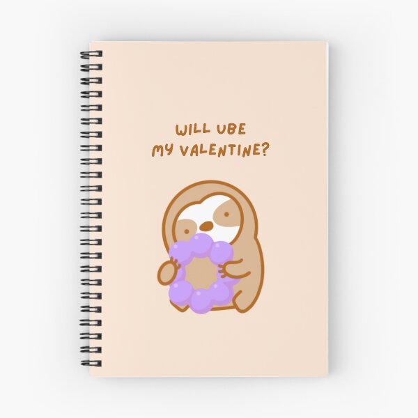 Item preview, Will You Be My Valentine Ube Mochi Donut Sloth designed and sold by theslothinme.