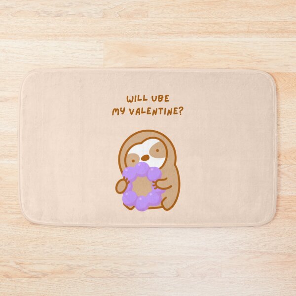 Item preview, Will You Be My Valentine Ube Mochi Donut Sloth designed and sold by theslothinme.
