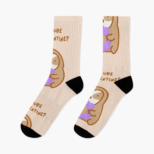 Item preview, Will You Be My Valentine Ube Mochi Donut Sloth designed and sold by theslothinme.