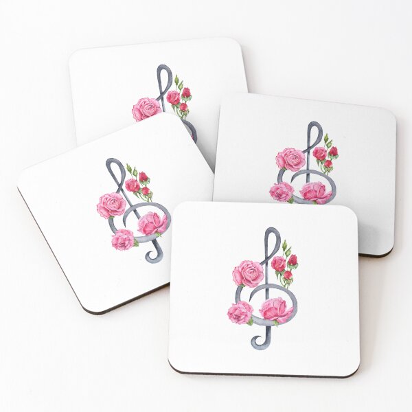 Item preview, Treble Clef and Roses designed and sold by SvettyArt.
