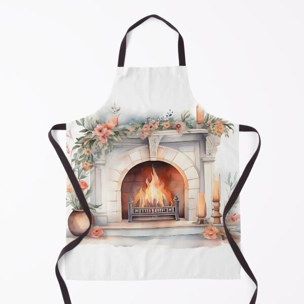 Item preview, Hommy Vintage fireplace watercolor with boho style designed and sold by Jayjaynaenae.