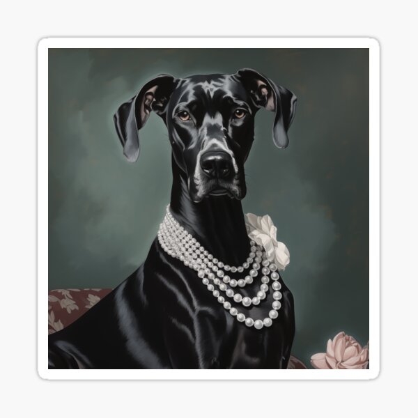 Item preview, Opulent Black Great Dane designed and sold by Nocturne  Paws.