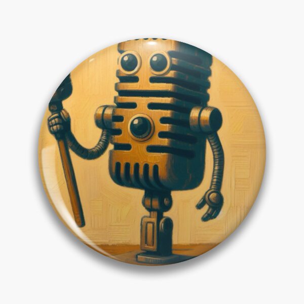 Item preview, Vintage Microphone Robot Talking into a Microphone designed and sold by Star-Fragment.