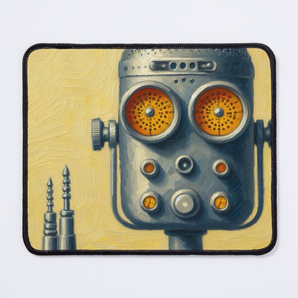 Item preview, Impressionist Style Vintage Microphone Turned Robot designed and sold by Star-Fragment.