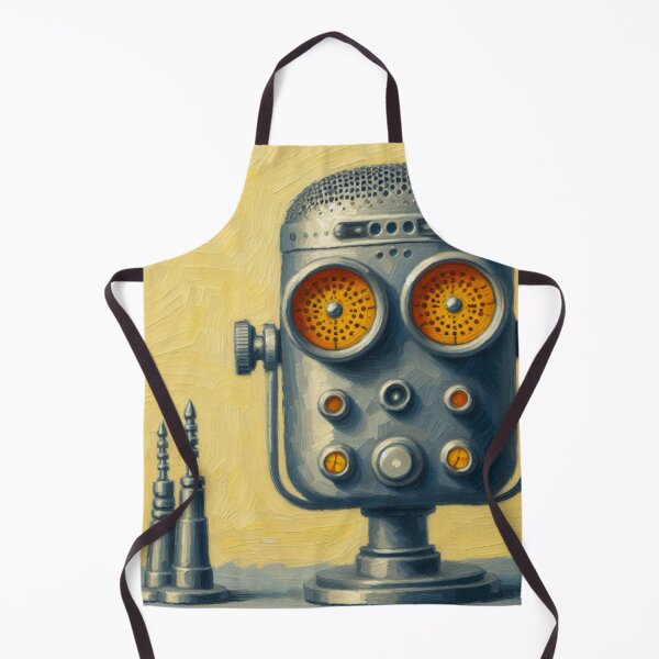 Item preview, Impressionist Style Vintage Microphone Turned Robot designed and sold by Star-Fragment.