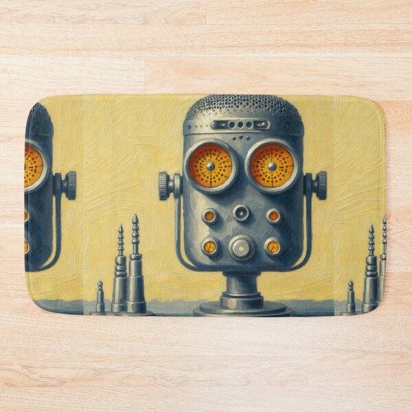 Item preview, Impressionist Style Vintage Microphone Turned Robot designed and sold by Star-Fragment.