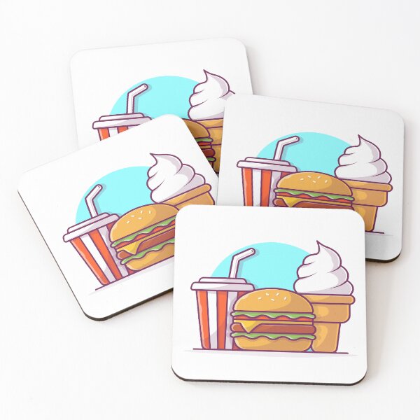 Item preview, American Food - Cheeseburger, Drink, and Milkshake designed and sold by DesignsByElias.