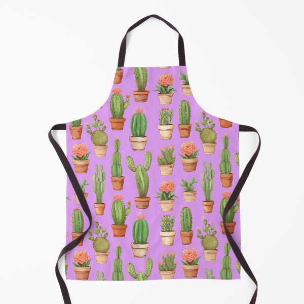 Item preview, Cactus Drawing Seamless Pattern Purple lavender background designed and sold by Sototos® ⭐⭐⭐⭐⭐.
