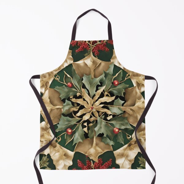 Item preview, Golden Holly Kaleidoscope designed and sold by cozycozyart.