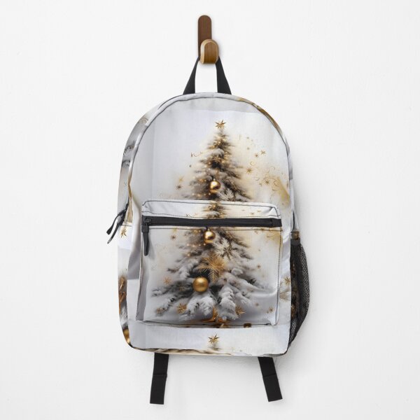 Item preview, Abstract white ceramic Christmas tree with gold accents designed and sold by dcrc.