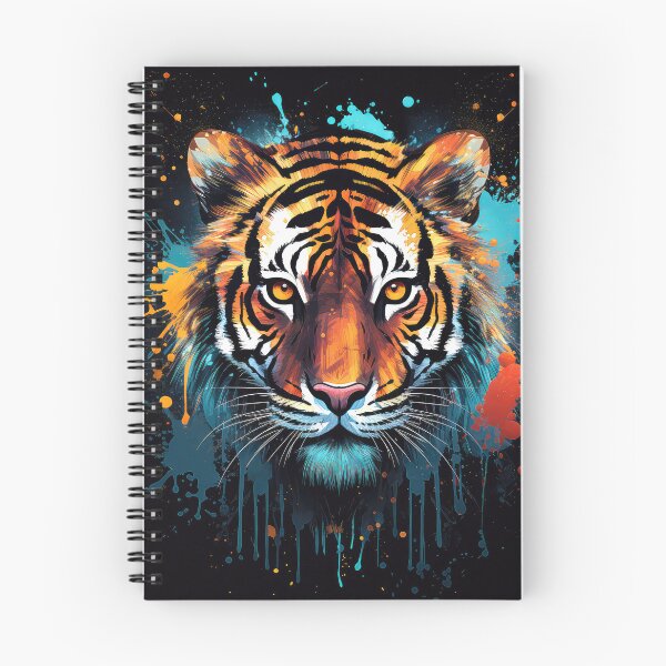 Item preview, Colorful Tiger on Black 02 designed and sold by Elisabeth Lucas.