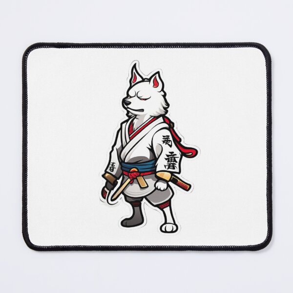 Item preview, Japan samurai white dog designed and sold by KorArtStudio.