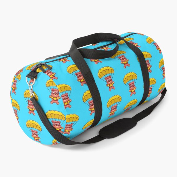 Item preview, Airborne Adventure: Cute Bear Flying with Parachute Cartoon Vector Icon Illustration designed and sold by hjian8219.