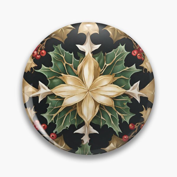 Item preview, Metallic Holly Spectacle designed and sold by cozycozyart.