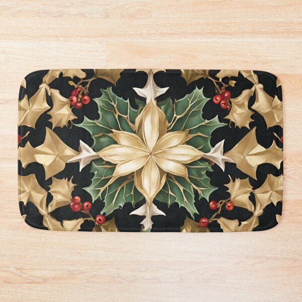 Item preview, Metallic Holly Spectacle designed and sold by cozycozyart.