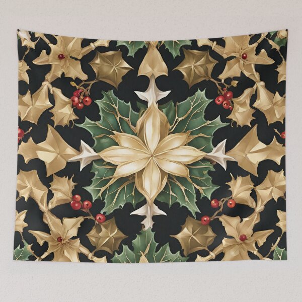 Item preview, Metallic Holly Spectacle designed and sold by cozycozyart.