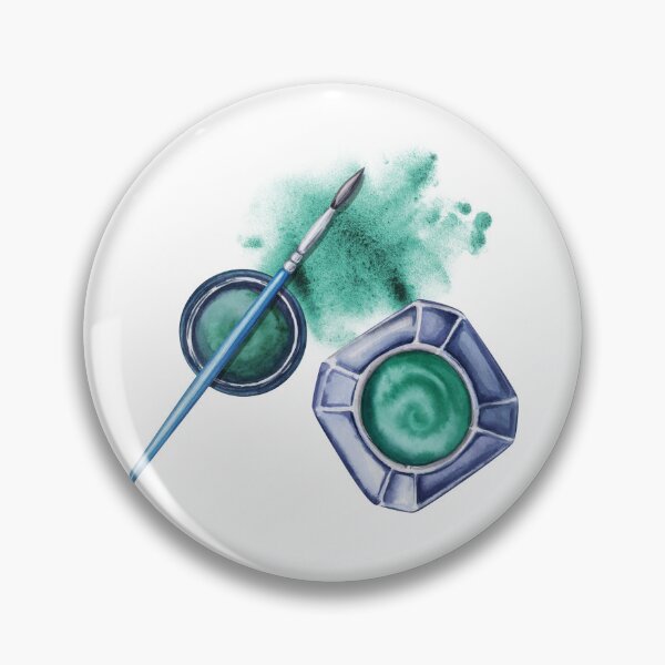 Item preview, Emerald Green Ink with Brush designed and sold by SvettyArt.