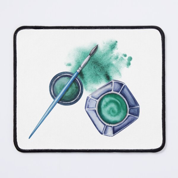 Item preview, Emerald Green Ink with Brush designed and sold by SvettyArt.