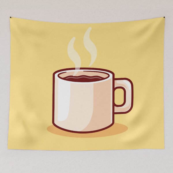 Item preview, Warmth in Every Sip: Free Vector Hot Coffee Drink Cartoon Icon designed and sold by hjian8219.