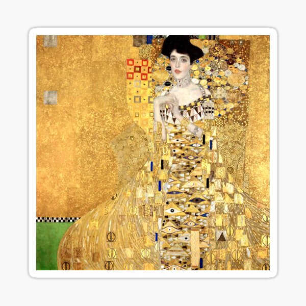 Aperçu de l'œuvre Portrait d'Adele Bloch-Bauer I de Gustav Klimt (1907) créée et vendue par BossyCatHome.