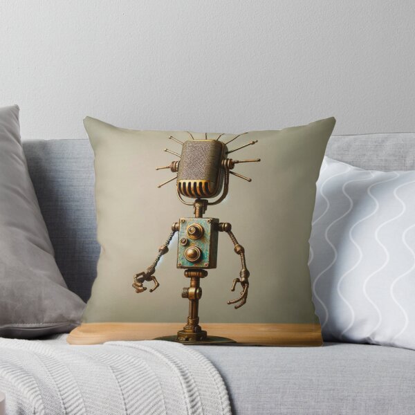Item preview, Impressionist Style Vintage Microphone Robot designed and sold by Star-Fragment.