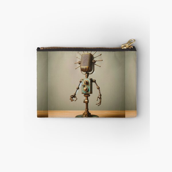Item preview, Impressionist Style Vintage Microphone Robot designed and sold by Star-Fragment.