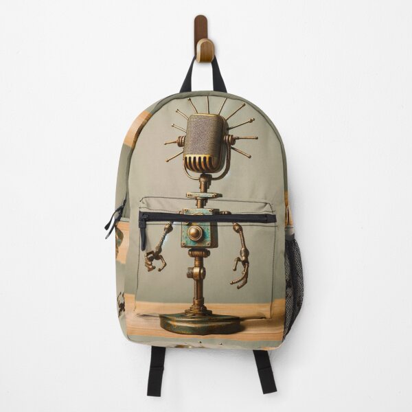 Item preview, Impressionist Style Vintage Microphone Robot designed and sold by Star-Fragment.