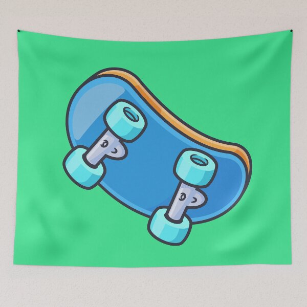 Item preview, Skateboard Serenity: Free Vector Floating Skateboard Cartoon Icon designed and sold by hjian8219.